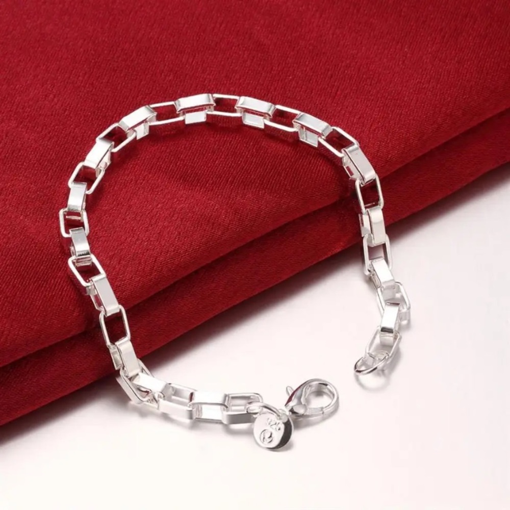 NWT 925 STERLING SILVER BRACELET And NECKLACE SET - Picture 4 of 6